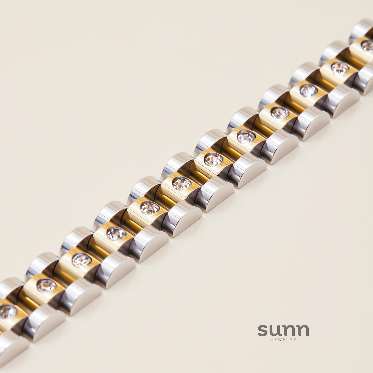 Riva Pave Link Bracelet [AI2DPJD8]