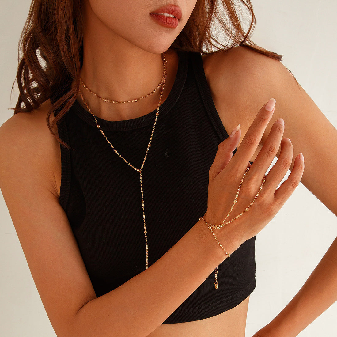Rivkah Layered Necklace Set [2UO4BD6W]