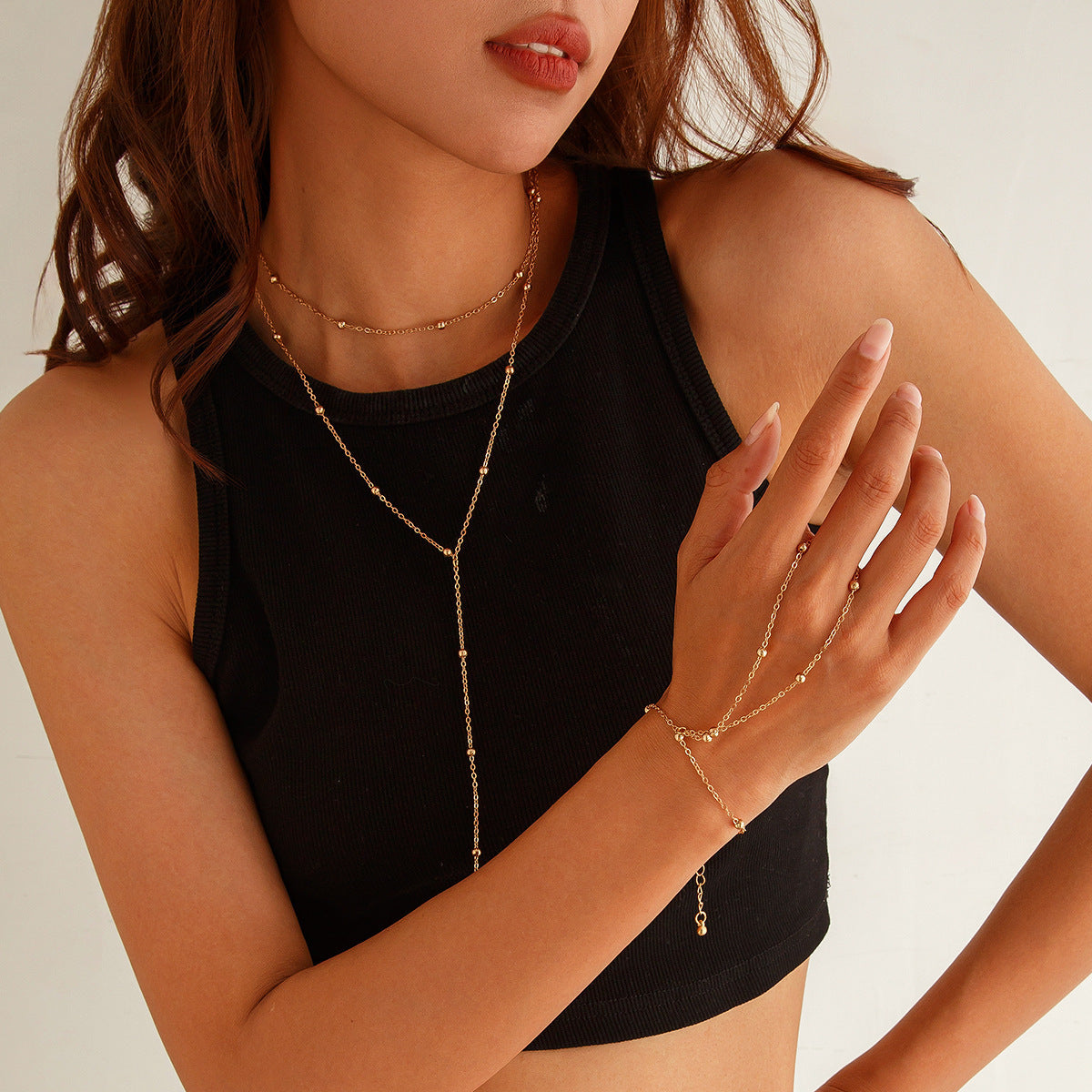 Rivkah Layered Necklace Set [2UO4BD6W]