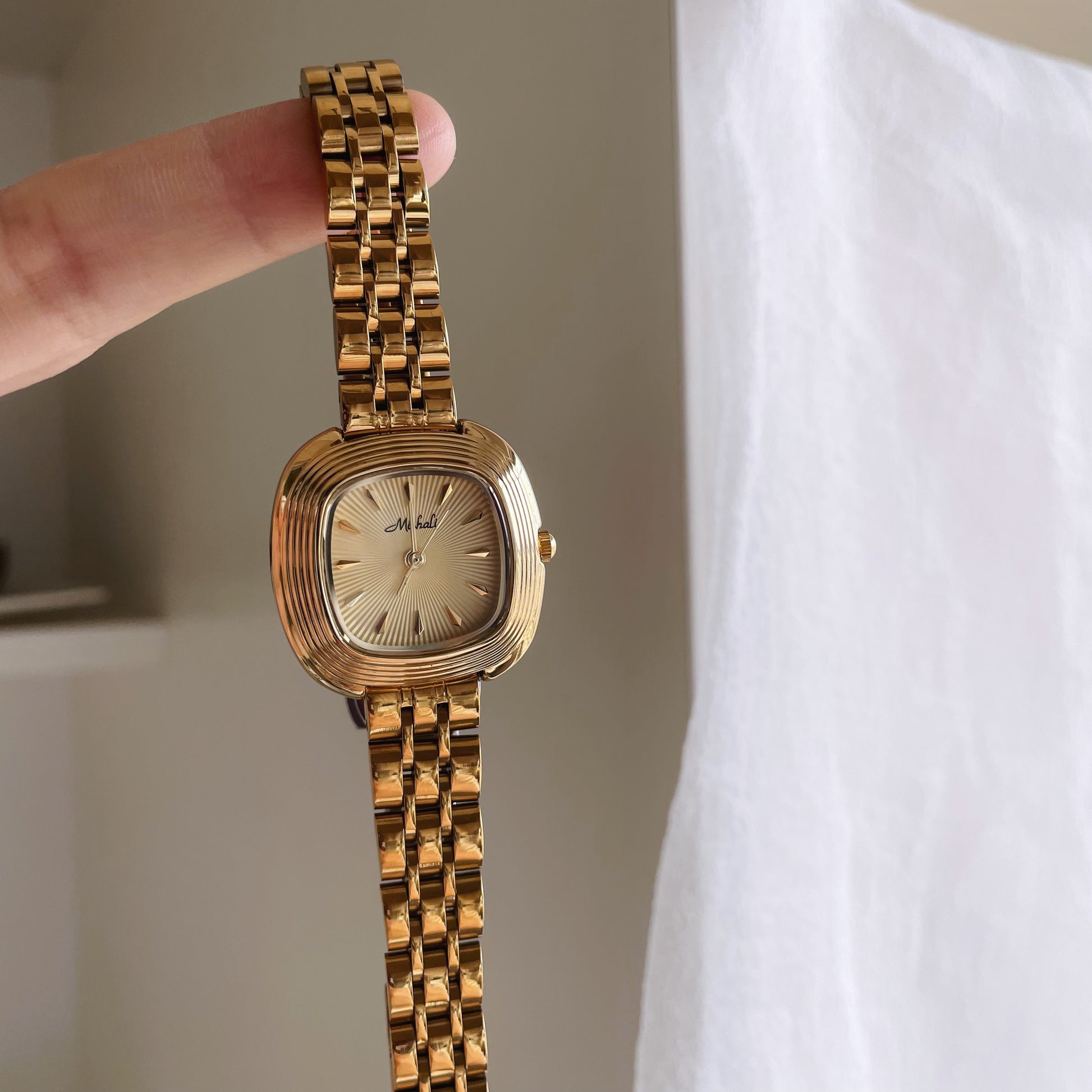 Riyah Square Steel Watch [NA6DDXHO]