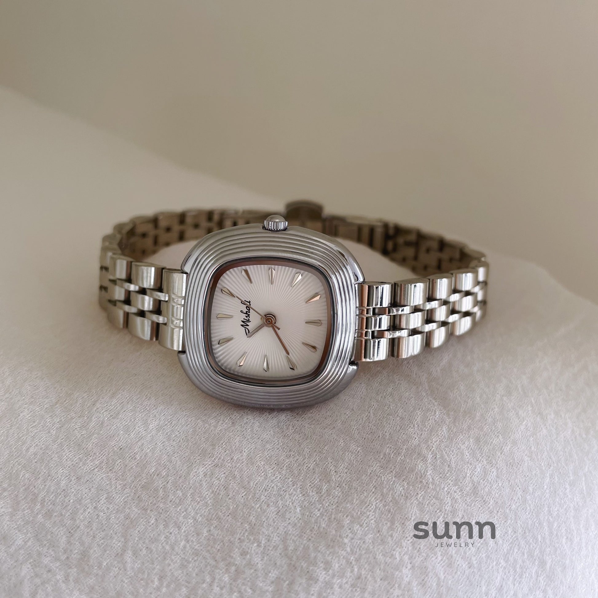 Riyah Square Steel Watch [OT7YFE5T]