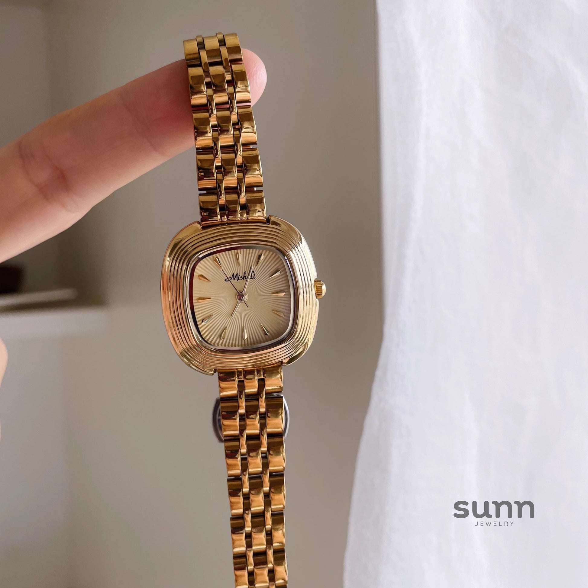 Riyah Square Steel Watch [QGWCMFUQ]