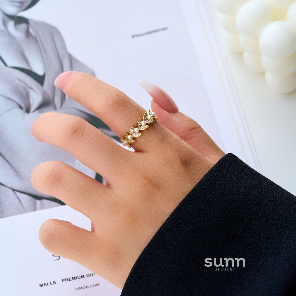 Robin Delicate Wheat Ring [TMHJ6N0K]