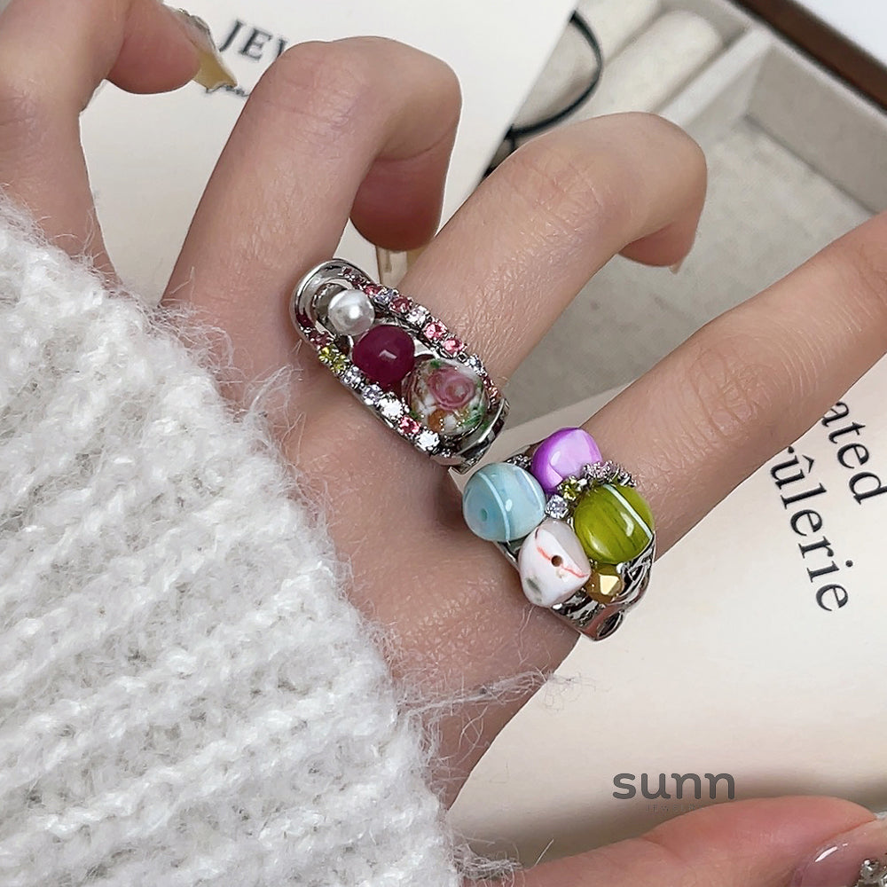 Rogue Stacked Enamel Ring [XA0JIFTE]