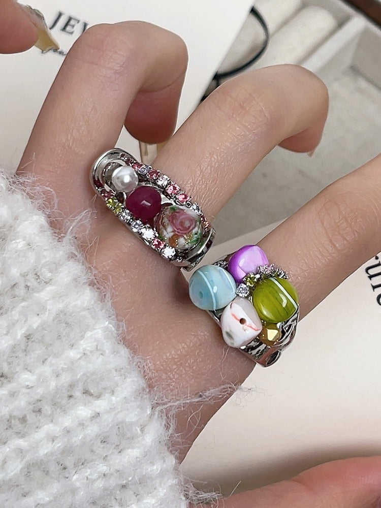 Rogue Stacked Enamel Ring [DYHJGESC]