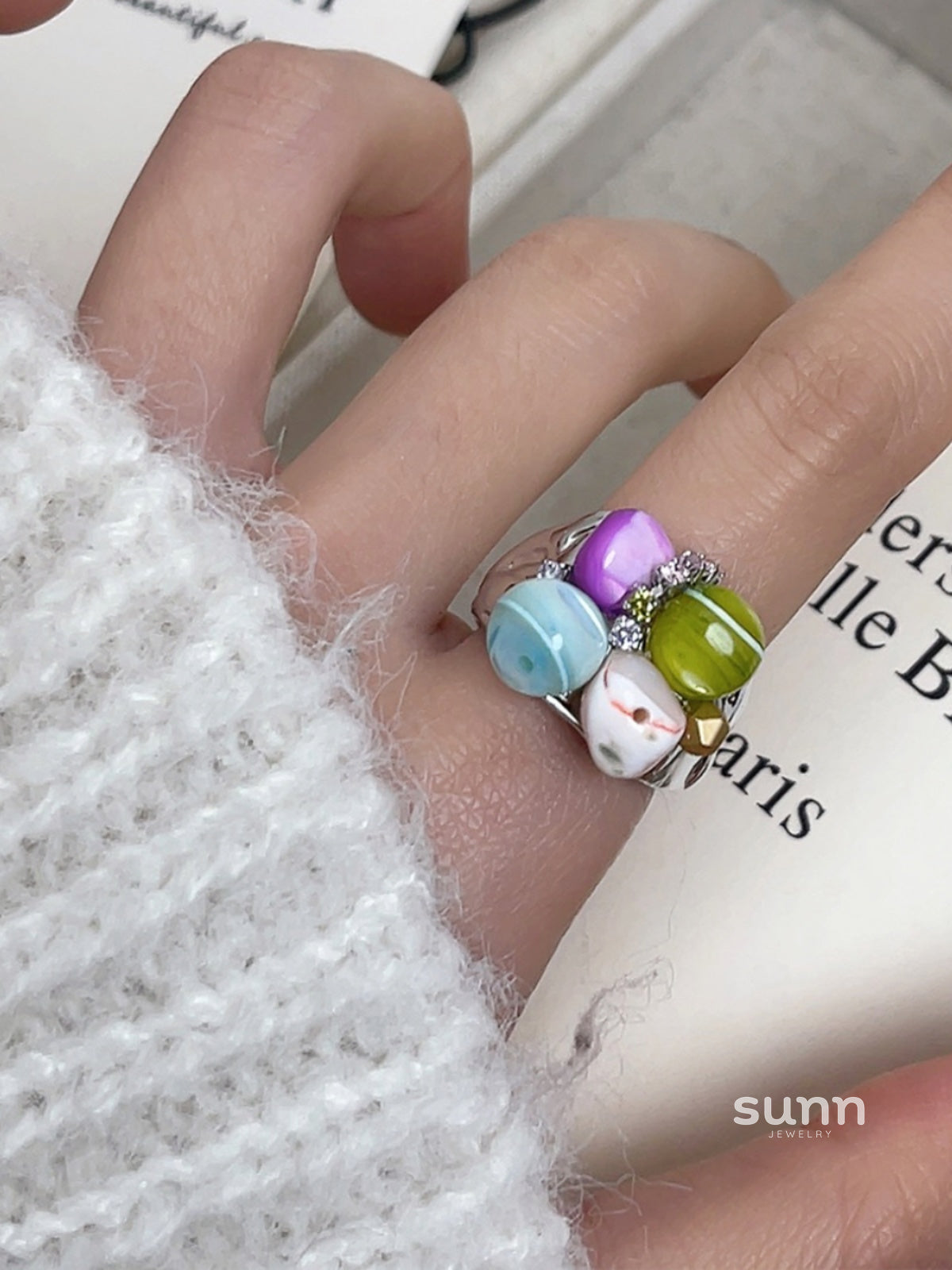 Rogue Stacked Enamel Ring [OER0L06O]