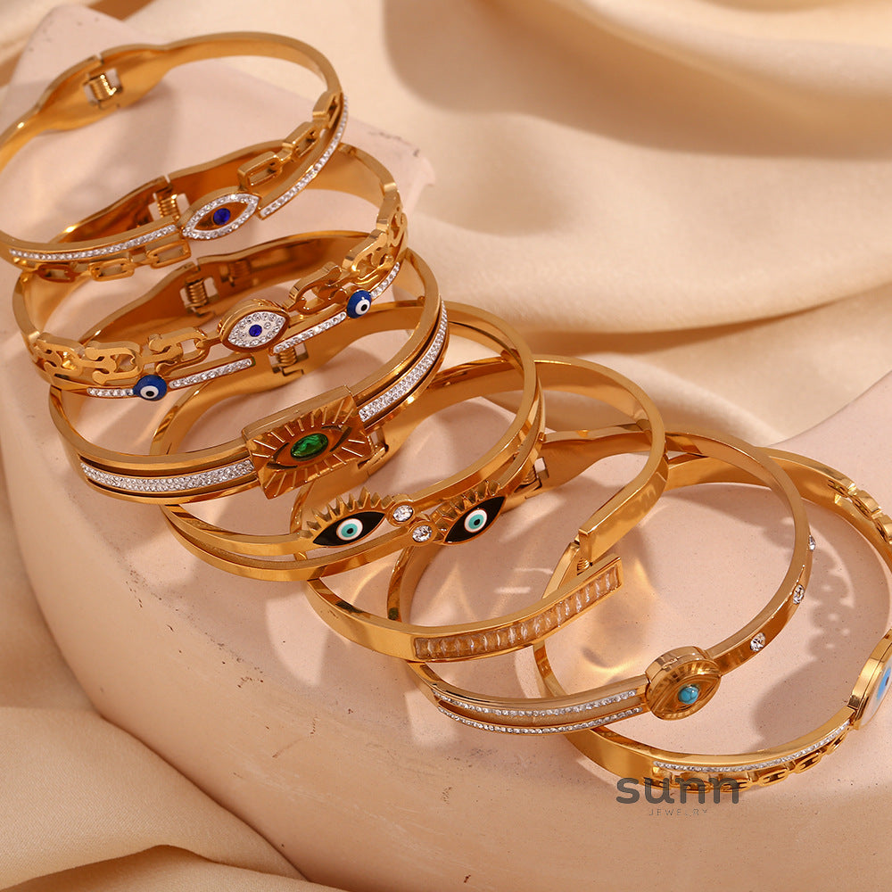 Roman Golden Eye Chain Bracelet [MCFHJWNJ]