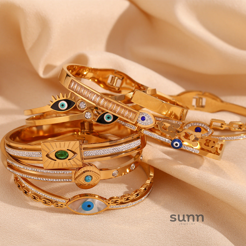 Roman Golden Eye Chain Bracelet [46FGV9U1]
