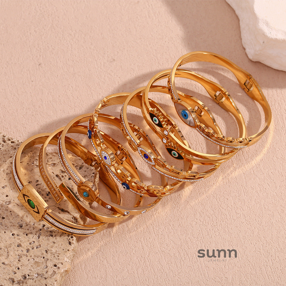 Roman Golden Eye Chain Bracelet [IVSZA1SK]