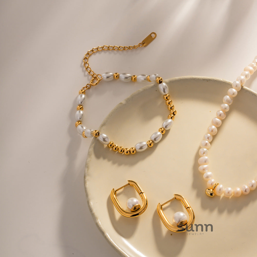 Roman Pearl Strand Bracelet [IT3XPB33]