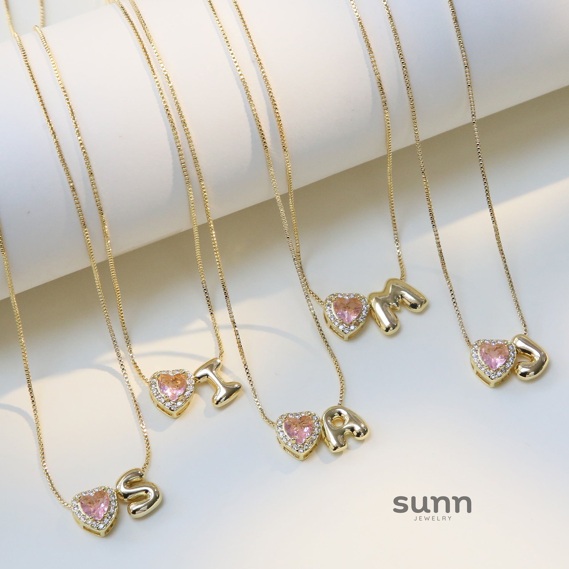 Rome Pearl Initial Necklace [CE84O3O5]