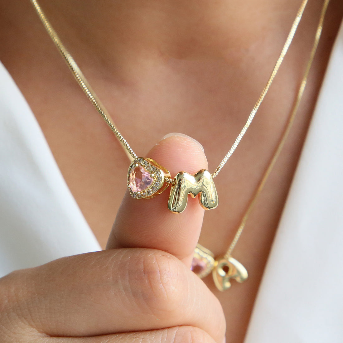 Rome Pearl Initial Necklace [GSQV8LLJ]