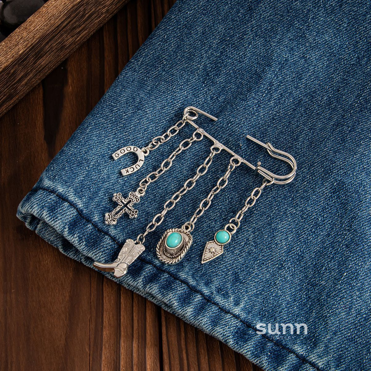 Romi Western Turquoise Boot Charm [Y5OJMKQA]