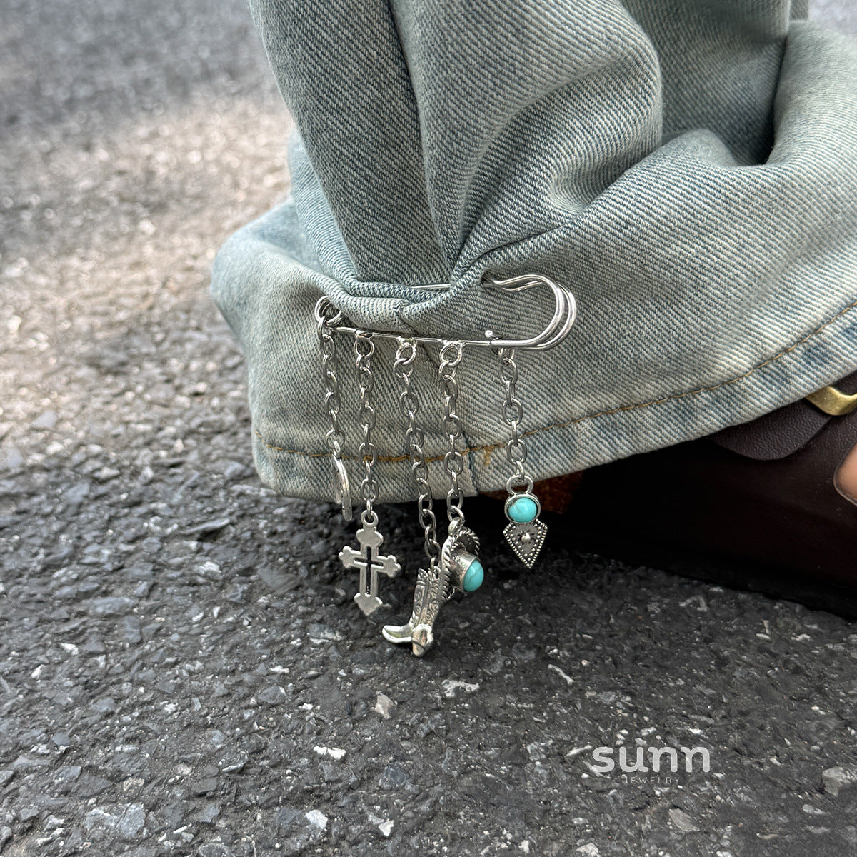 Romi Western Turquoise Boot Charm [19VKDZAJ]