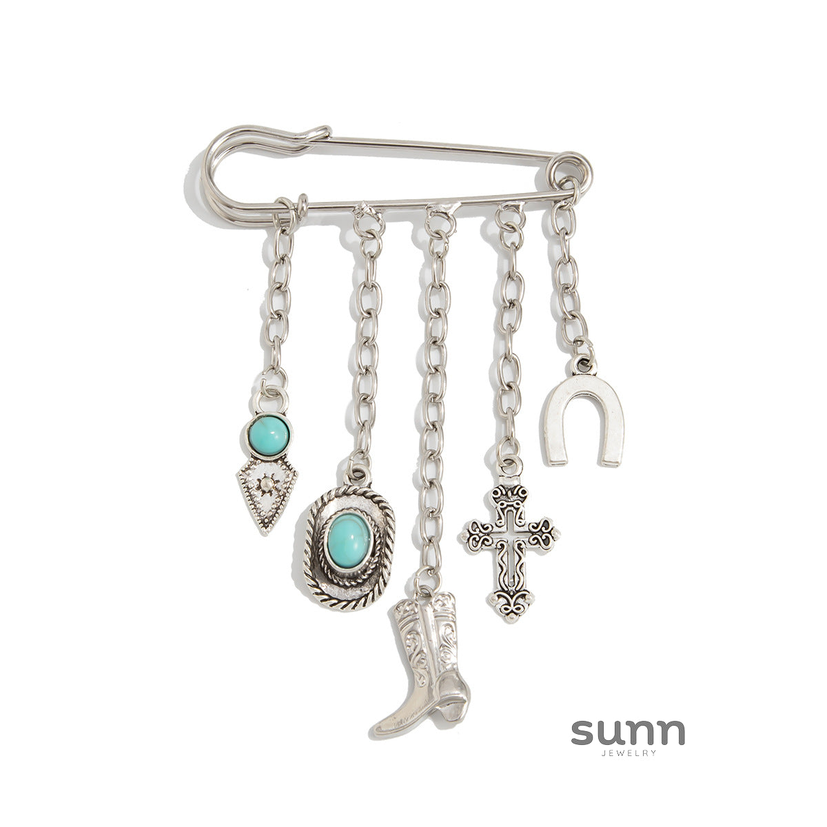 Romi Western Turquoise Boot Charm [RJDJ2L8Z]