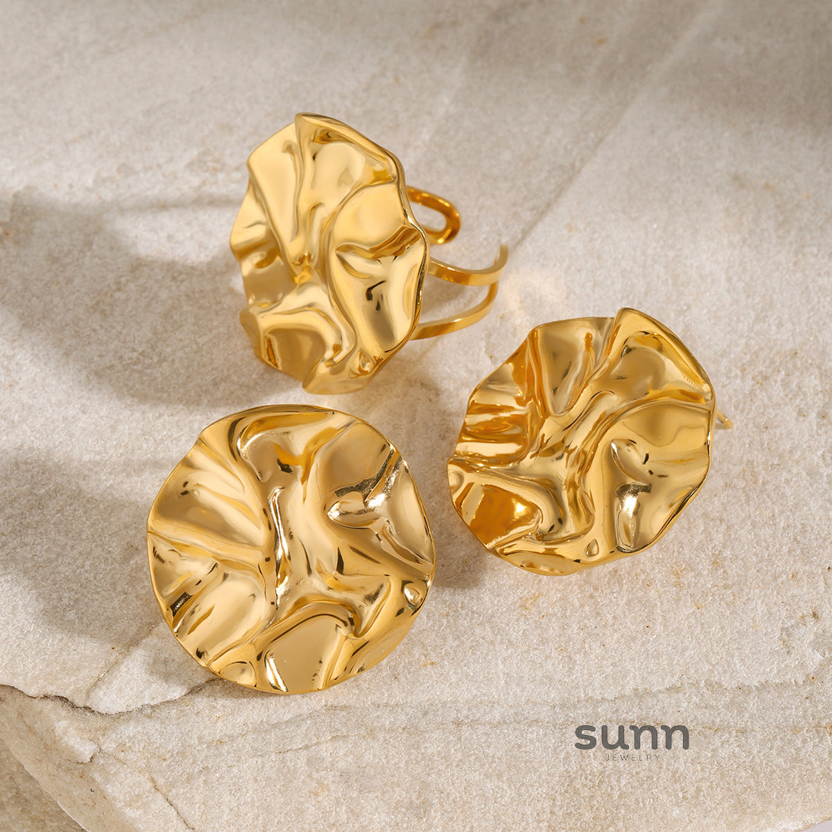 Rooney Textured Gold Jewelry [DRCZ6PQC]