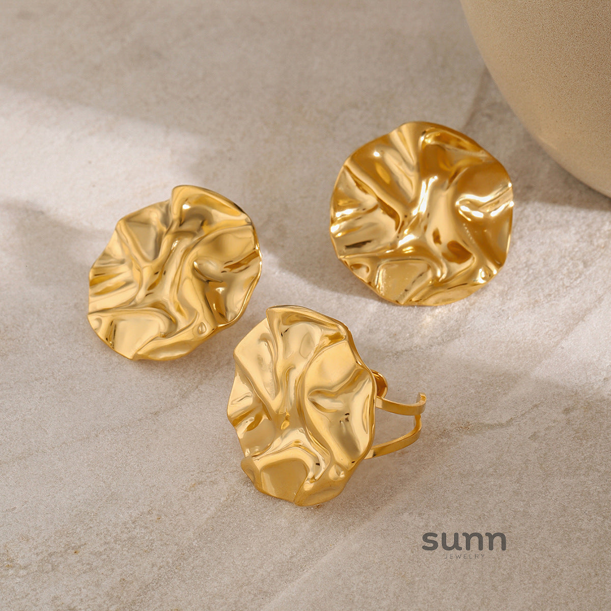 Rooney Textured Gold Jewelry [4W9RVU1P]
