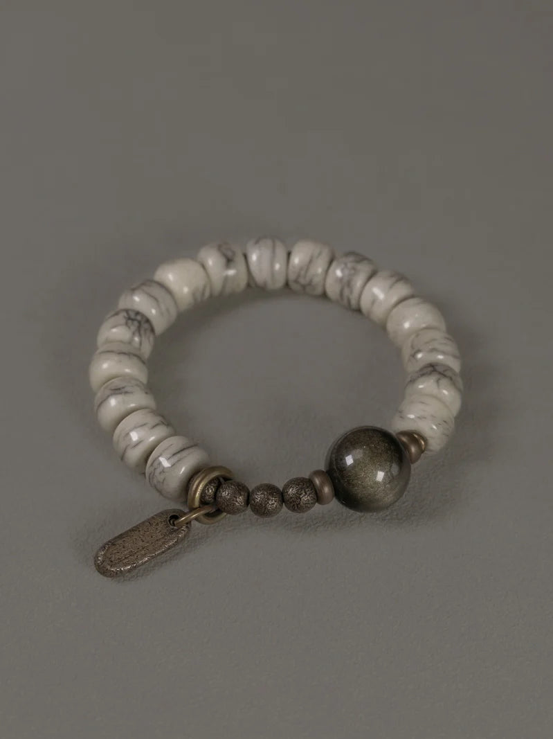 Rosalie Distressed Bone Bracelet
