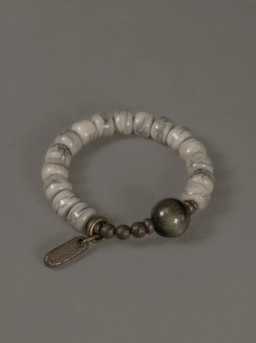 Rosalie Distressed Bone Bracelet