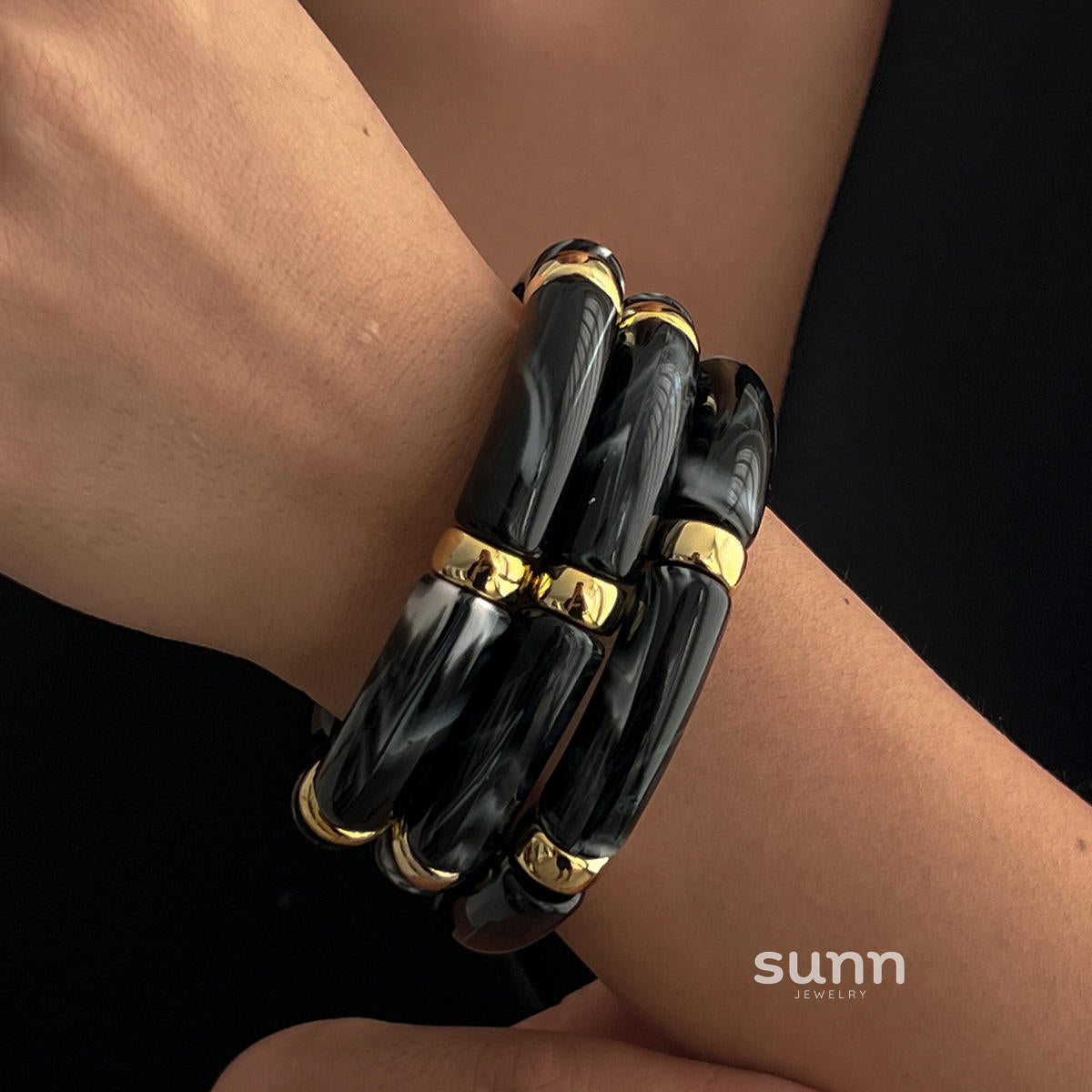 Rosalind Beaded Metal Bracelet Set [WICQ36Q8]