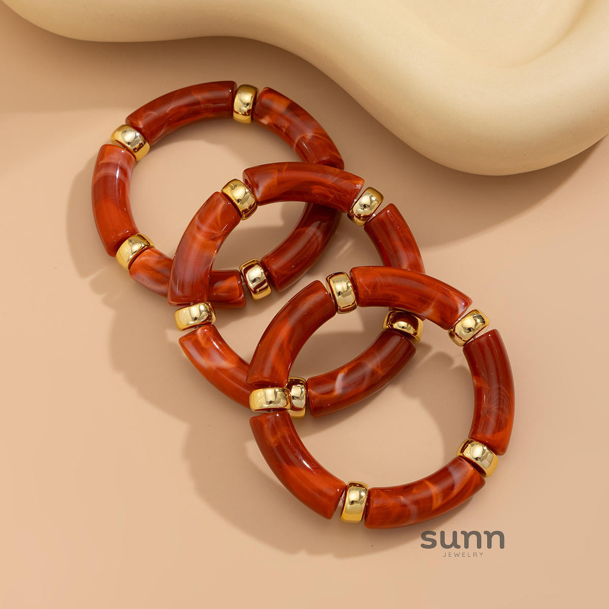 Rosalind Beaded Metal Bracelet Set [YNB64AYS]