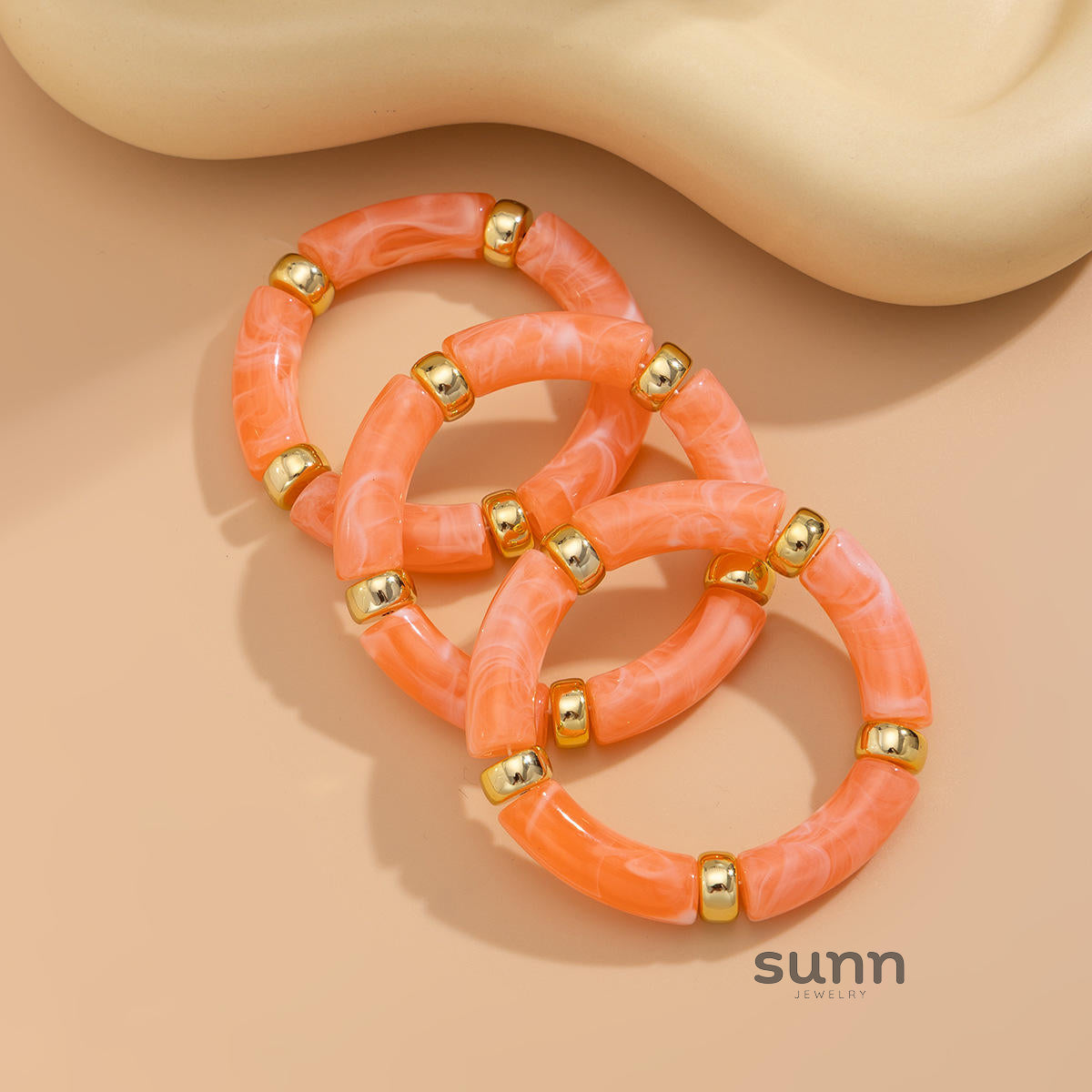 Rosalind Beaded Metal Bracelet Set [C1SBUZNI]