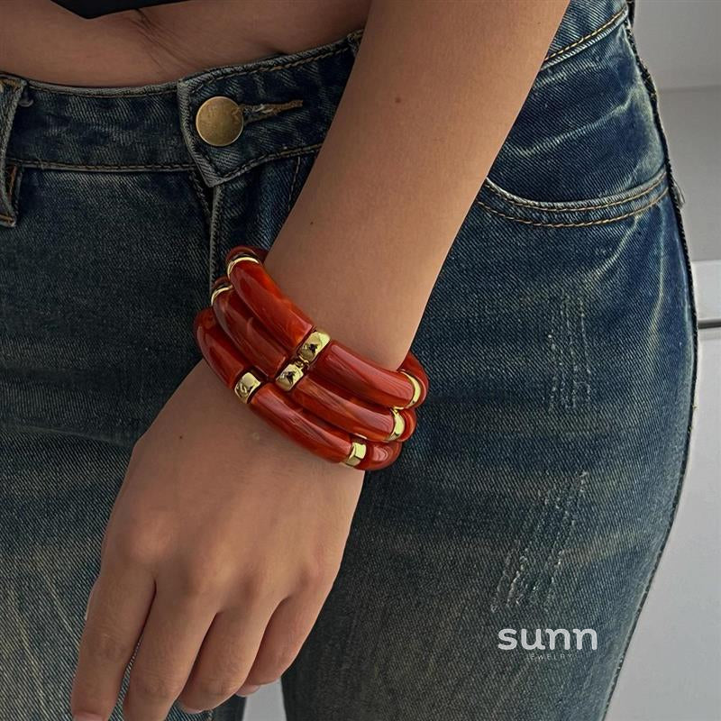 Rosalind Beaded Metal Bracelet Set [6HAYTX4H]