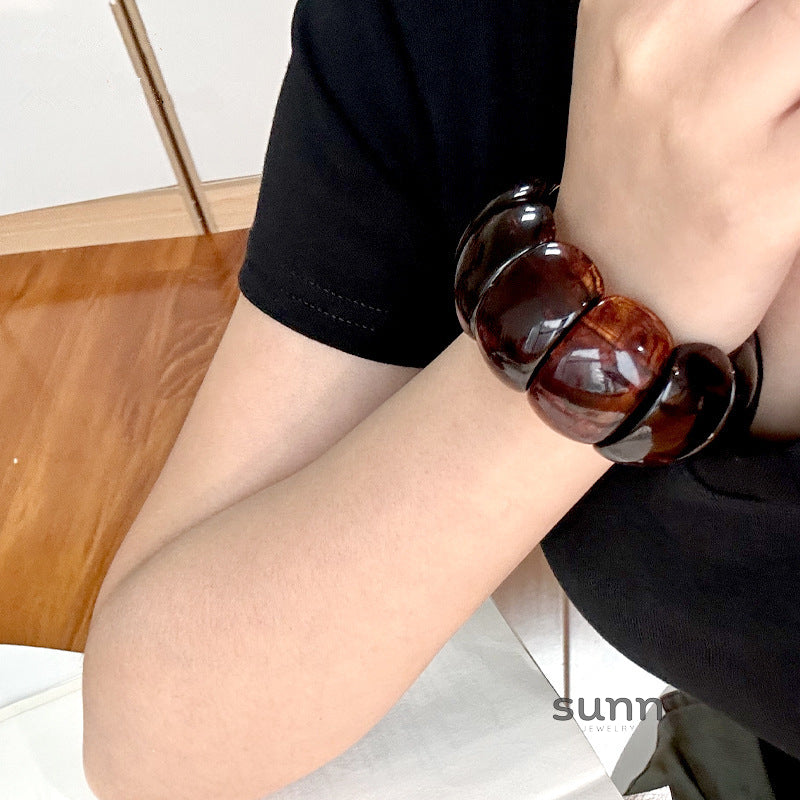 Rosaline Amber Swirl Bracelet [L4C9GTZ2]