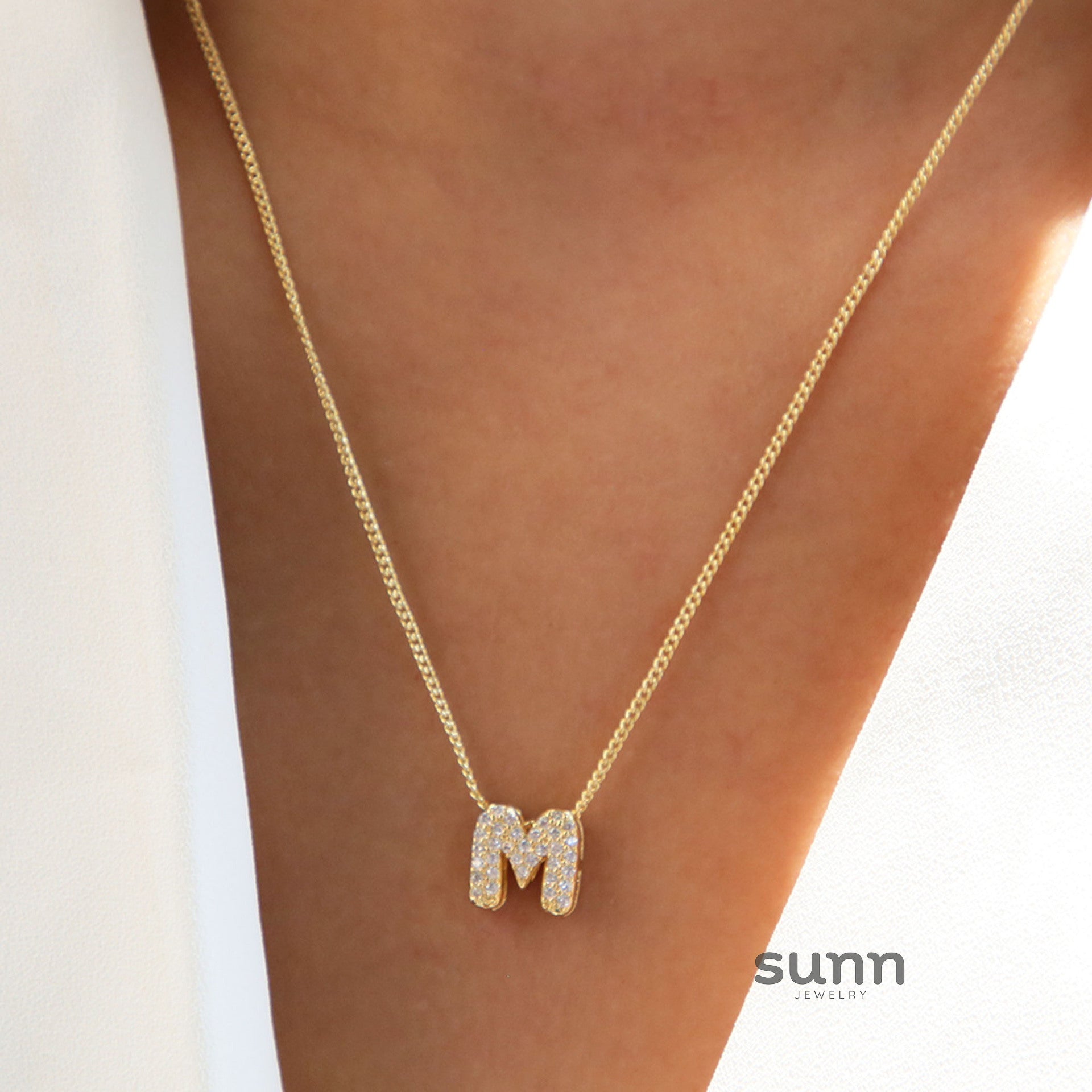 Rosalyn Bubble Letter Necklace [D7JONRV7]