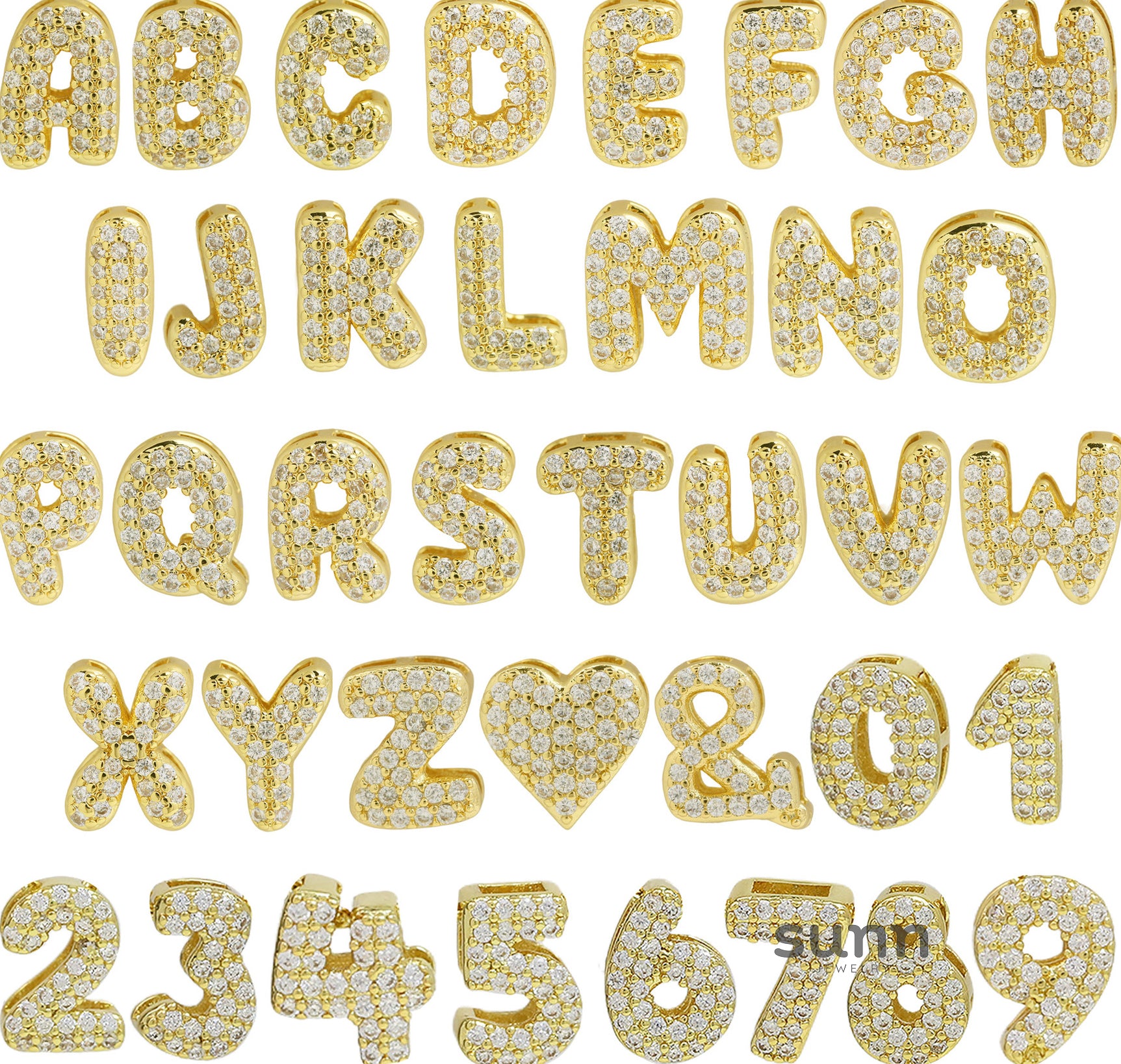 Rosalyn Bubble Letter Necklace [H7MTNZ7S]