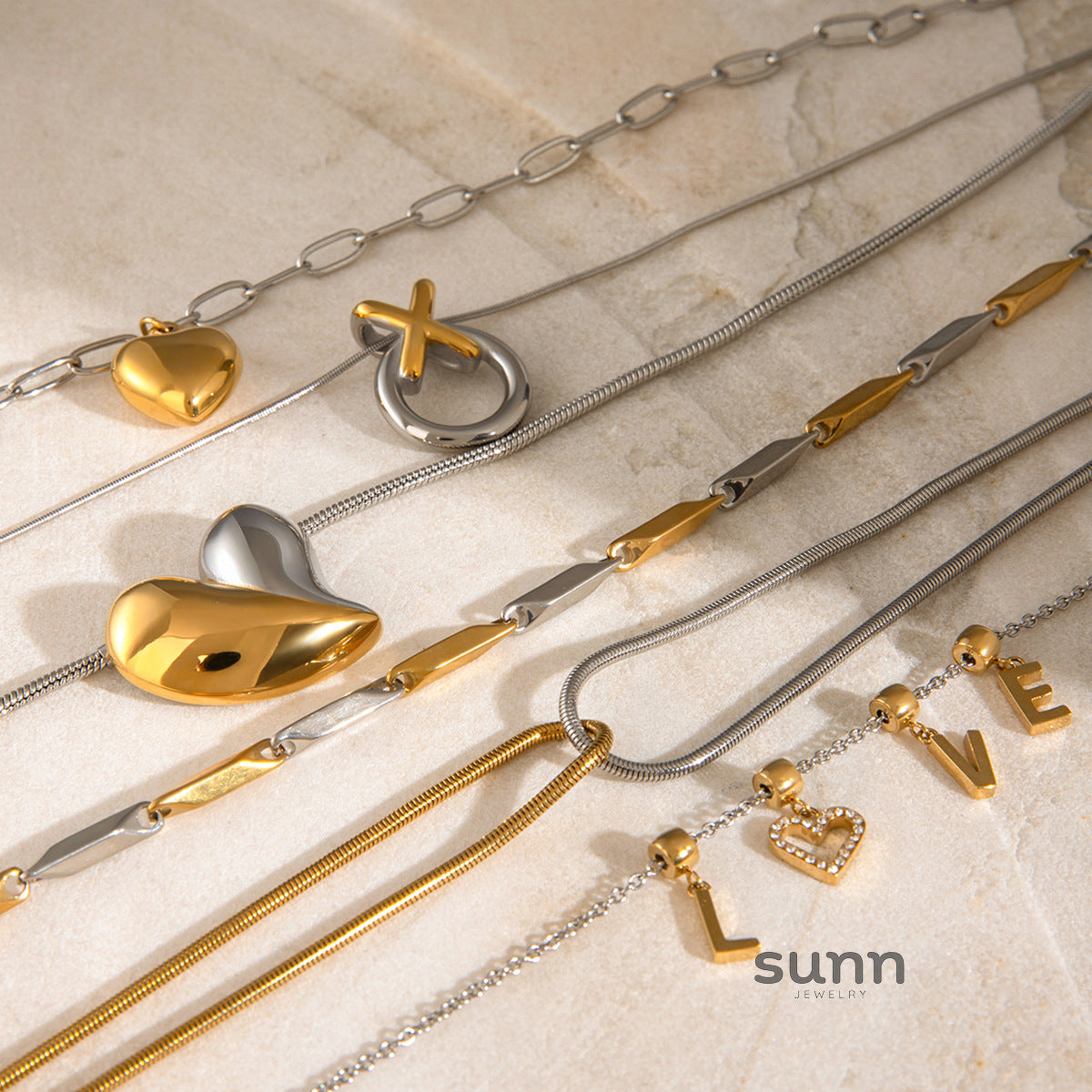 Rosalynn Layered Charm Necklace [GV1WG4C5]