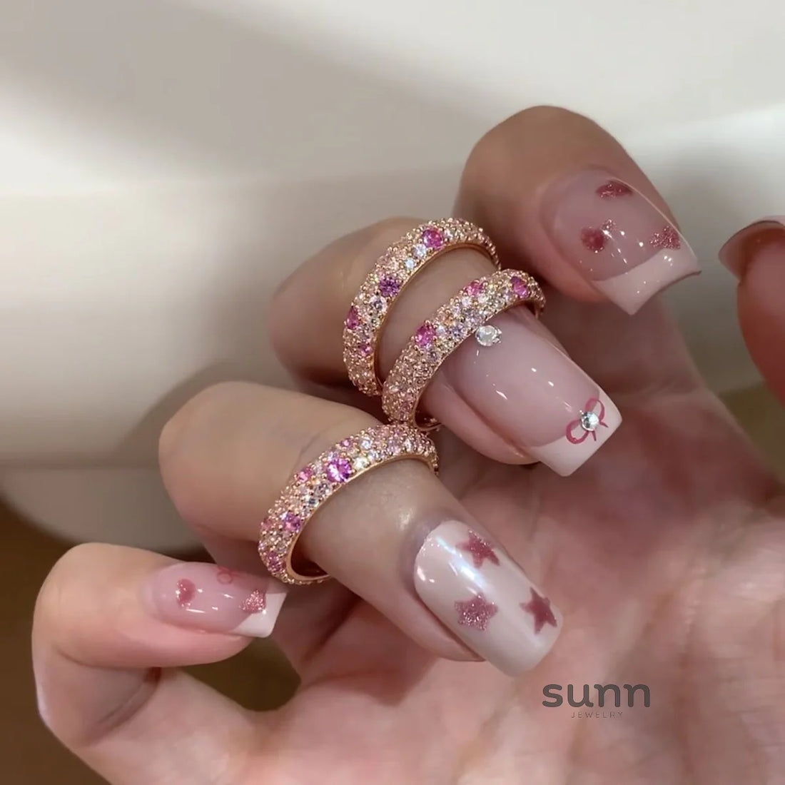Rosalynn Peach Star Ring
