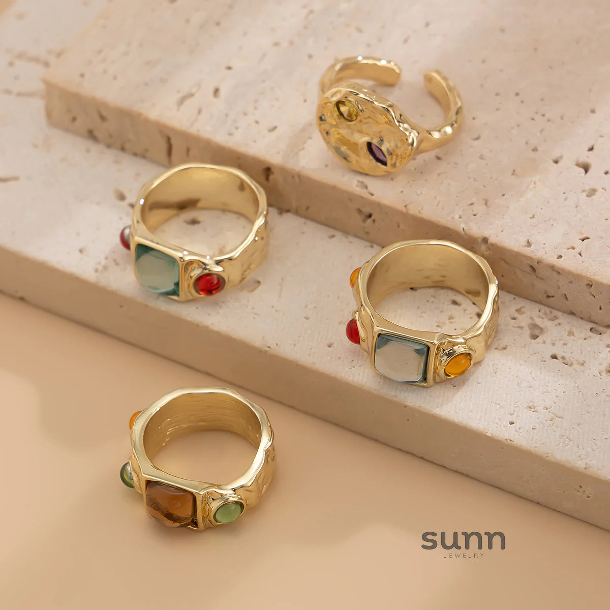 Rosamaria Gemstone Ring Set