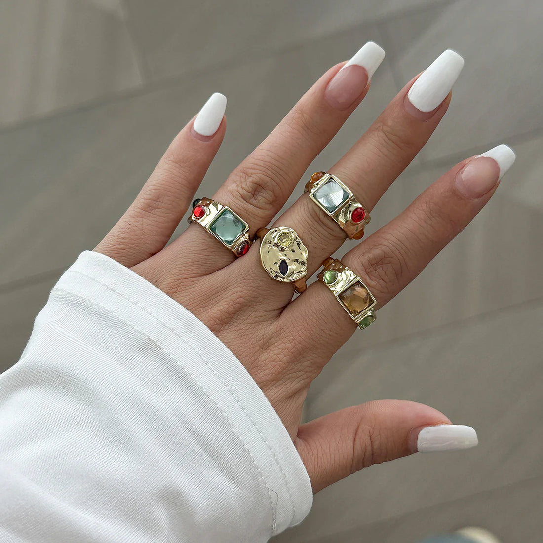 Rosamaria Gemstone Ring Set