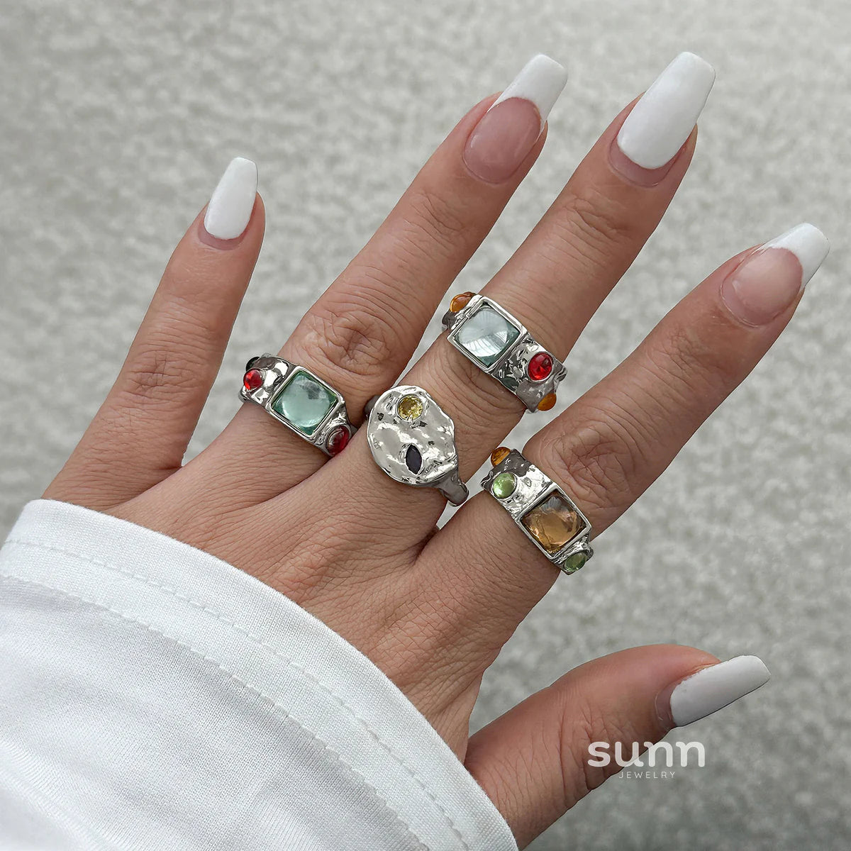 Rosamaria Gemstone Ring Set