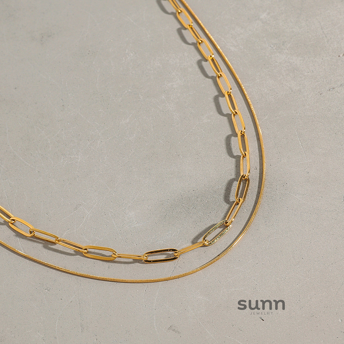 Rose Layered Clavicle Necklace [TAUKYXJC]