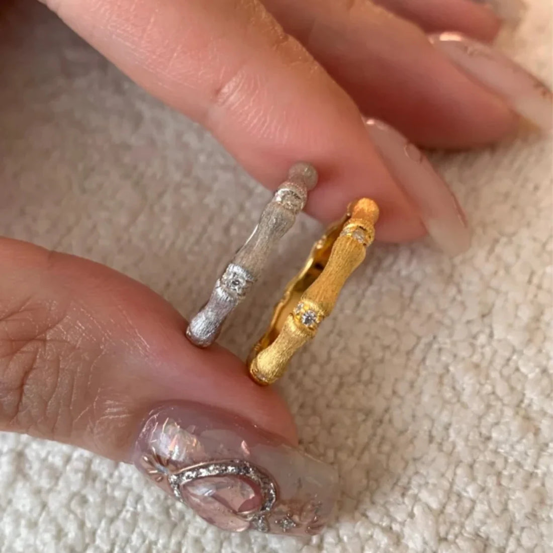 Roselyn Bamboo Sparkle Ring