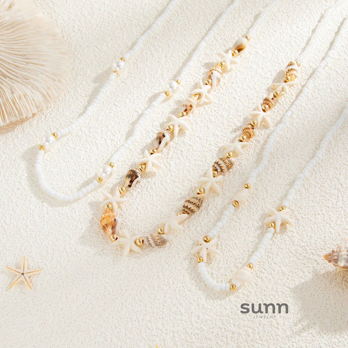Rosemarie Ocean Charm Chain Set