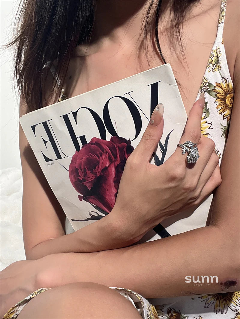 Rosetta Floral Embellished Ring