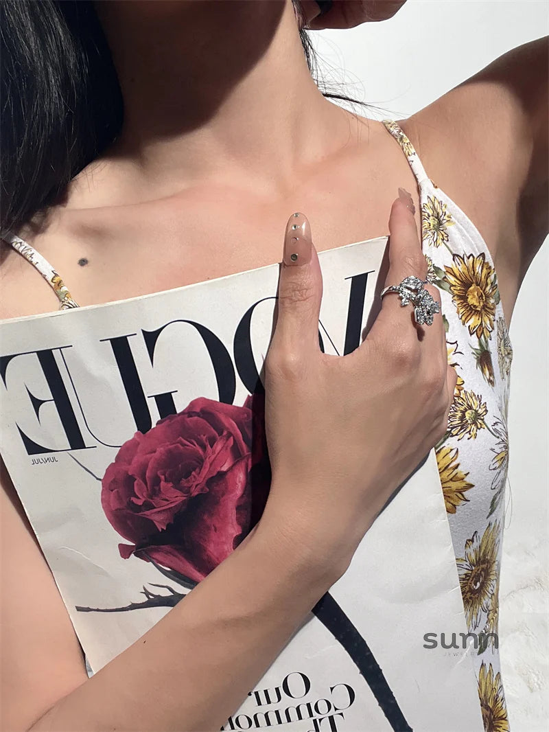 Rosetta Floral Embellished Ring