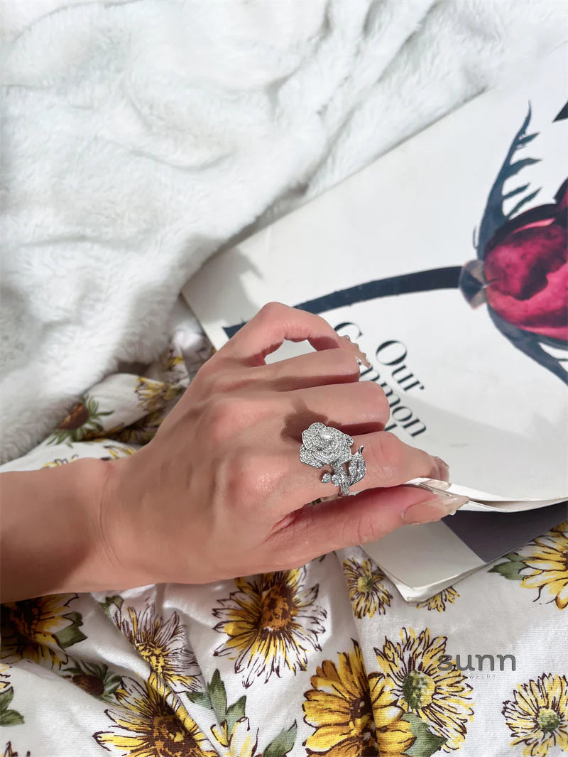 Rosetta Floral Embellished Ring