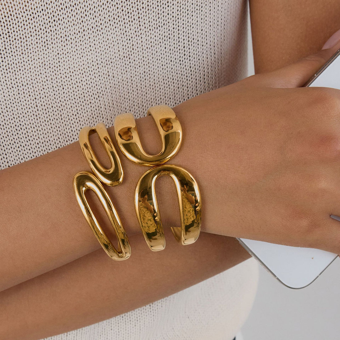 Rosetta Geometric Cuff Bracelet [XRZAJ7YQ]
