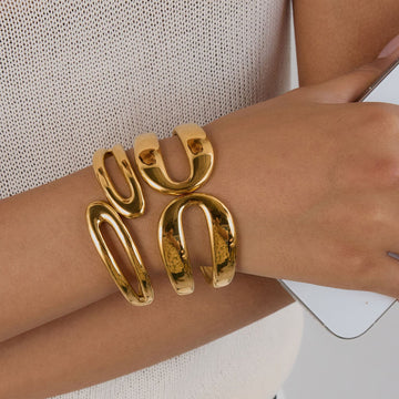 Rosetta Geometric Cuff Bracelet [XRZAJ7YQ]