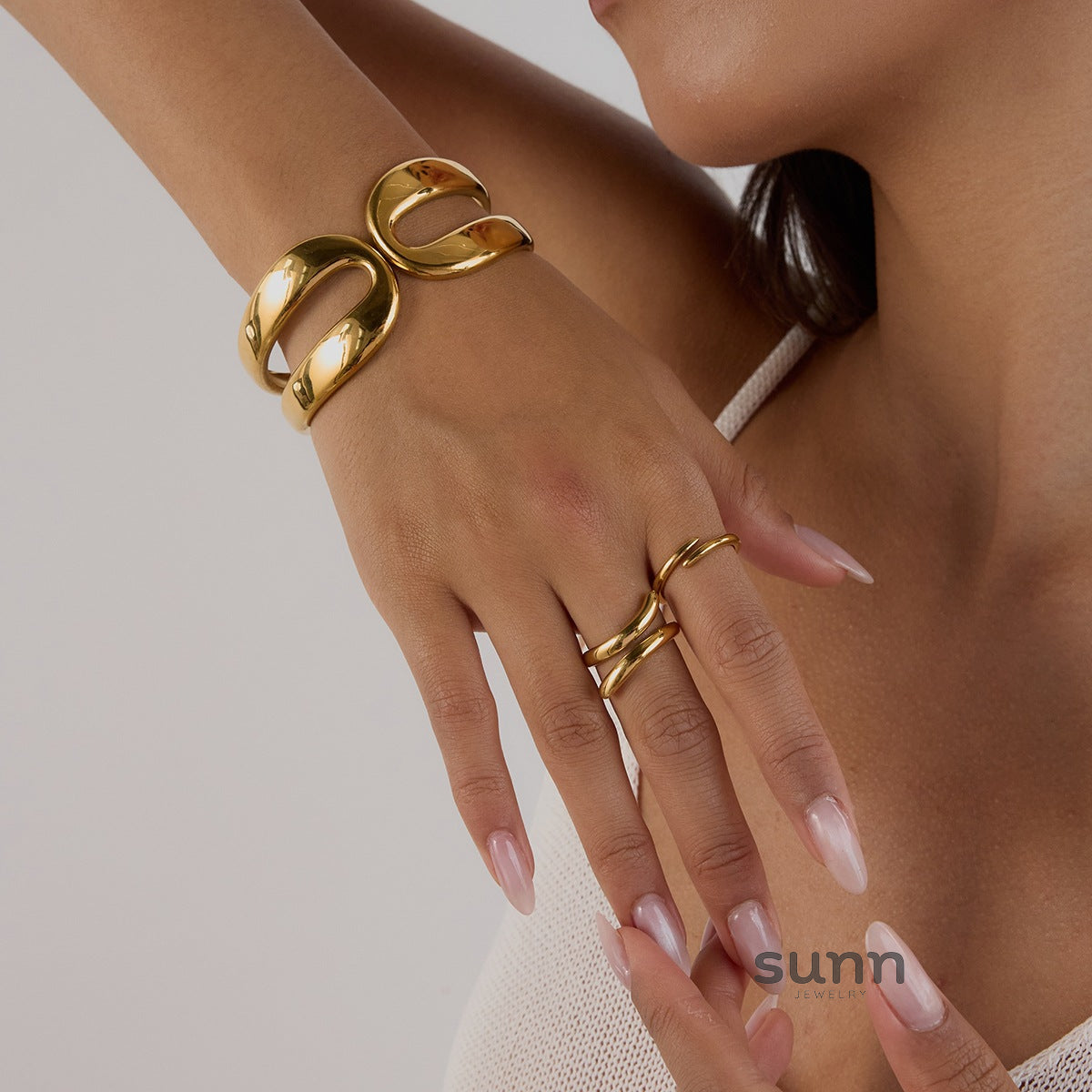 Rosetta Geometric Cuff Bracelet [KN29JXT2]