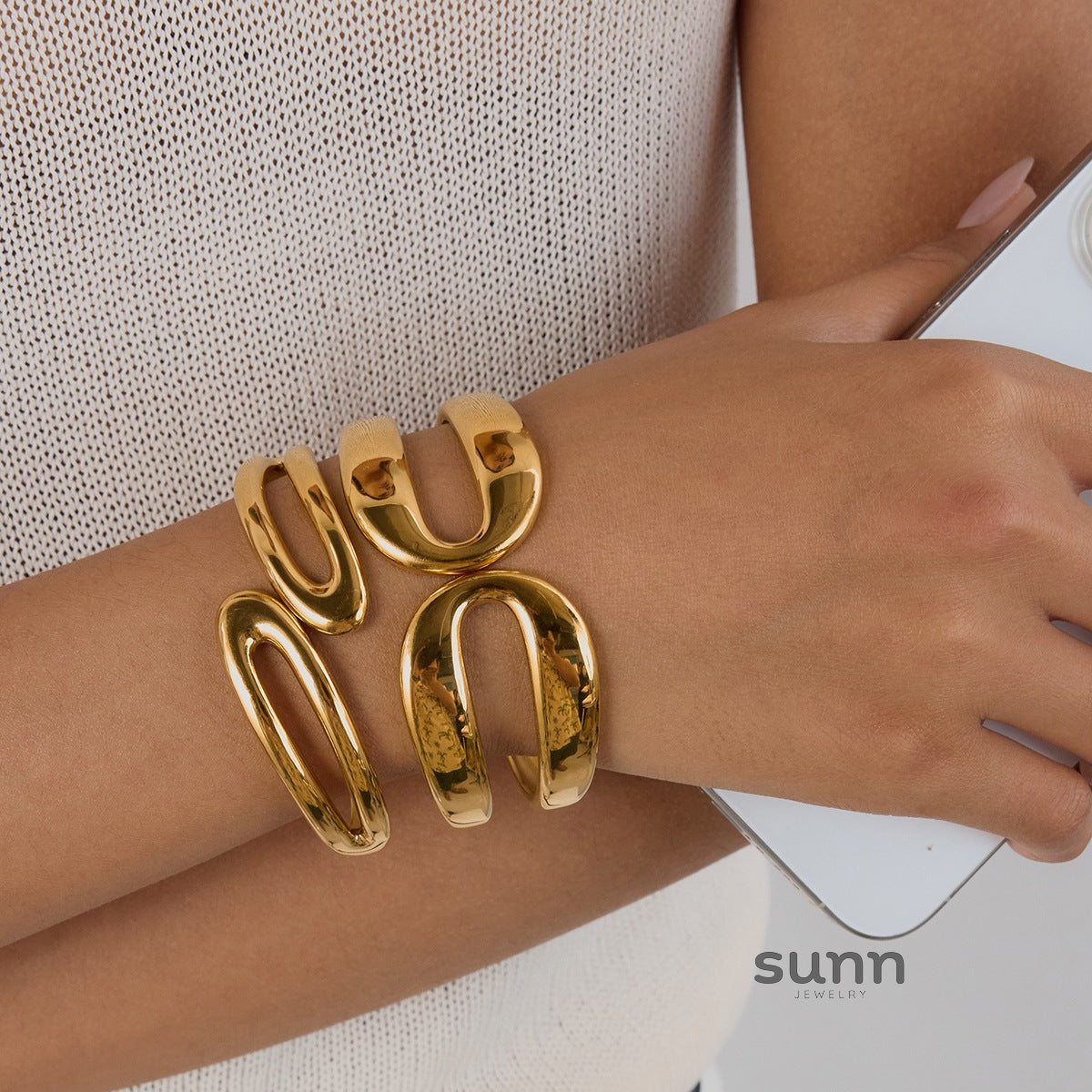 Rosetta Geometric Cuff Bracelet [10W4Y2CP]