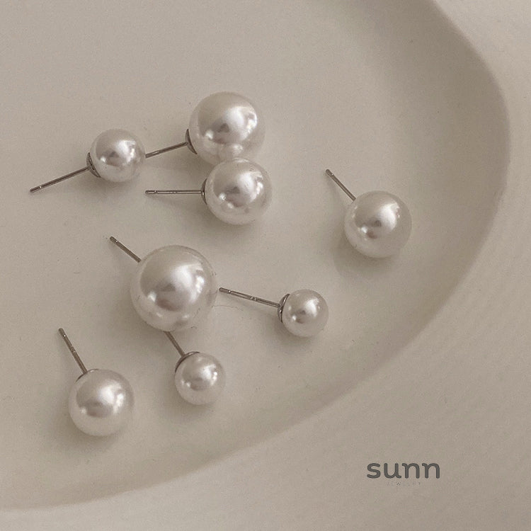 Rosey Pearl Stud Earrings [8M5DBFI8]