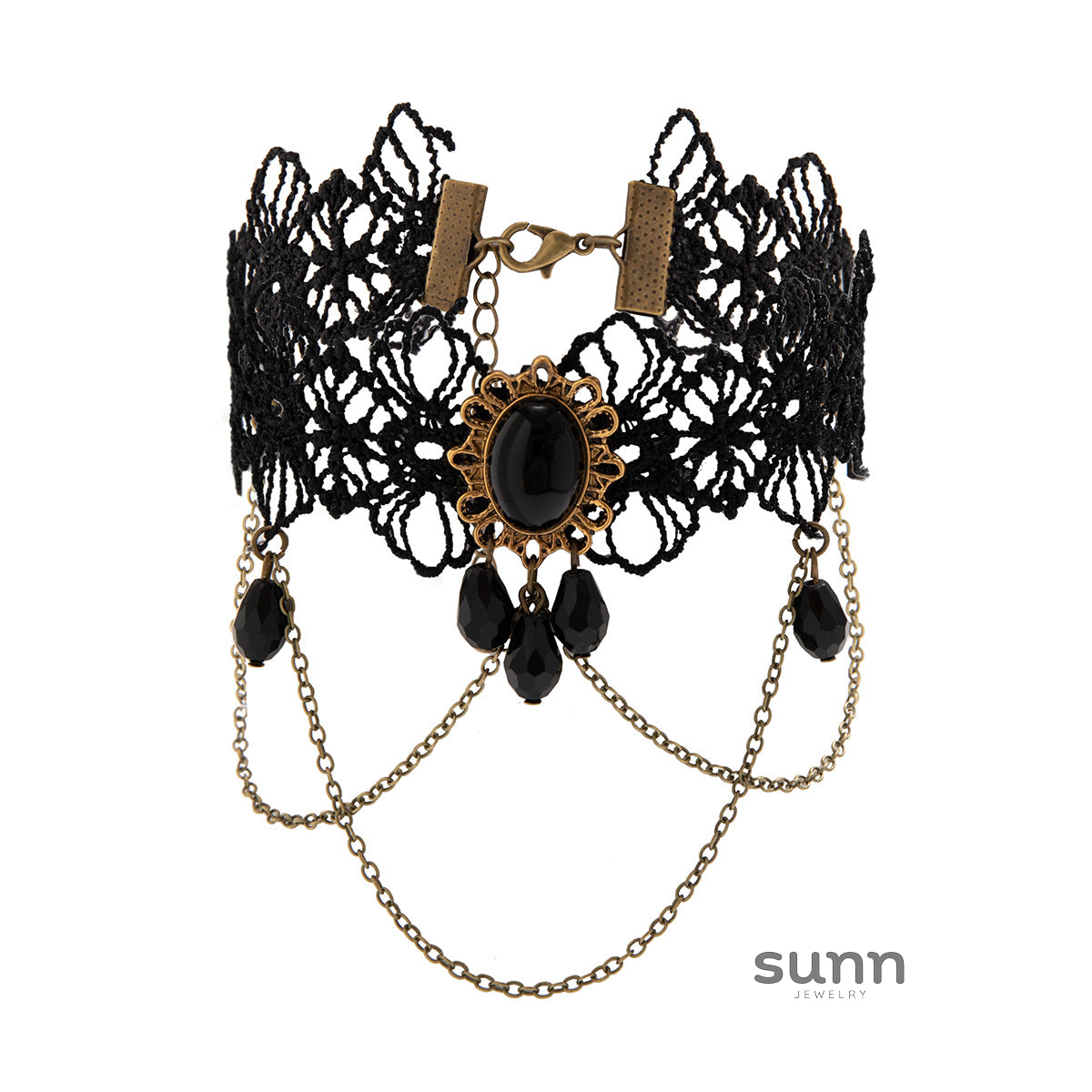 Rosie Dark Lace Chain Set [Y3UFLDMR]