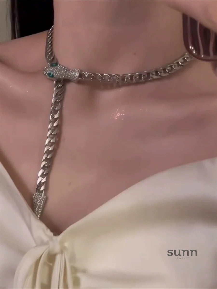 Rosita Snake Statement Choker
