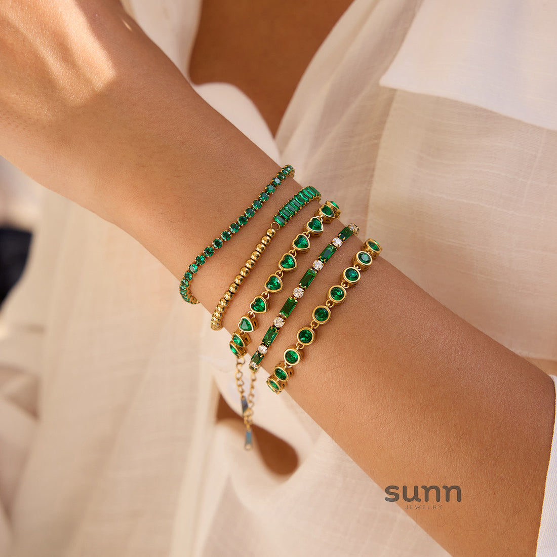 Rosita Zircon Heart Bracelet [6H2WFJK2]