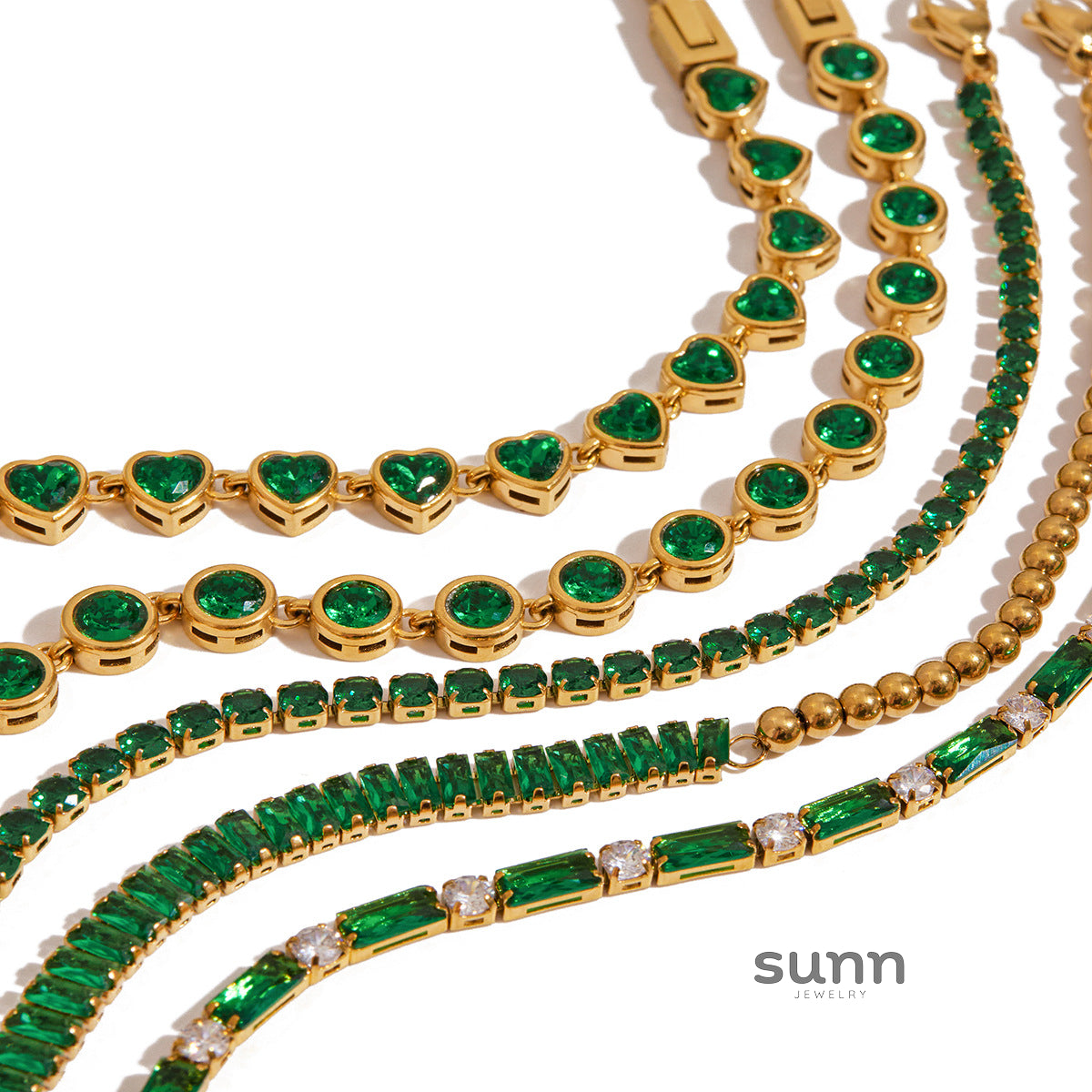 Rosita Zircon Heart Bracelet [B3NG8VM8]